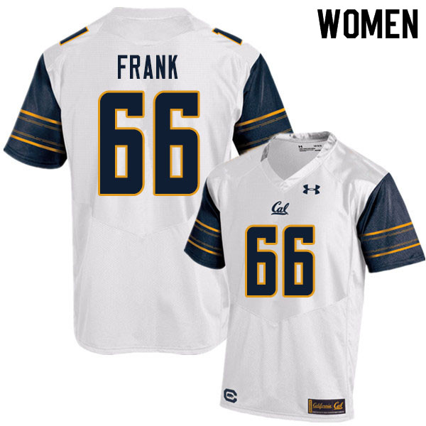 Women #66 Cal Frank Cal Bears UA College Football Jerseys Sale-White